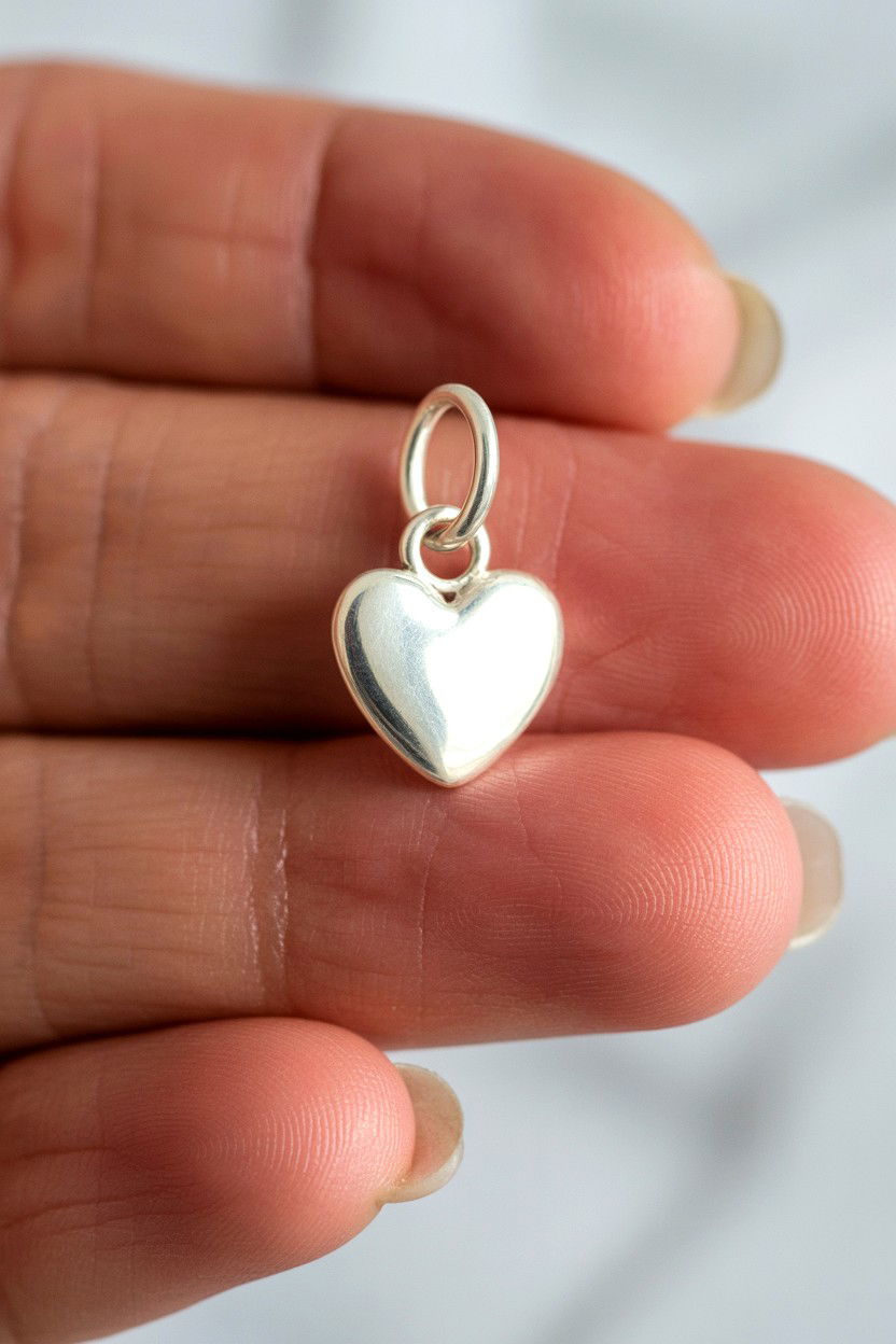 Sterling Silver Heart - 25 Valentine's Day Charm Bracelet Ideas