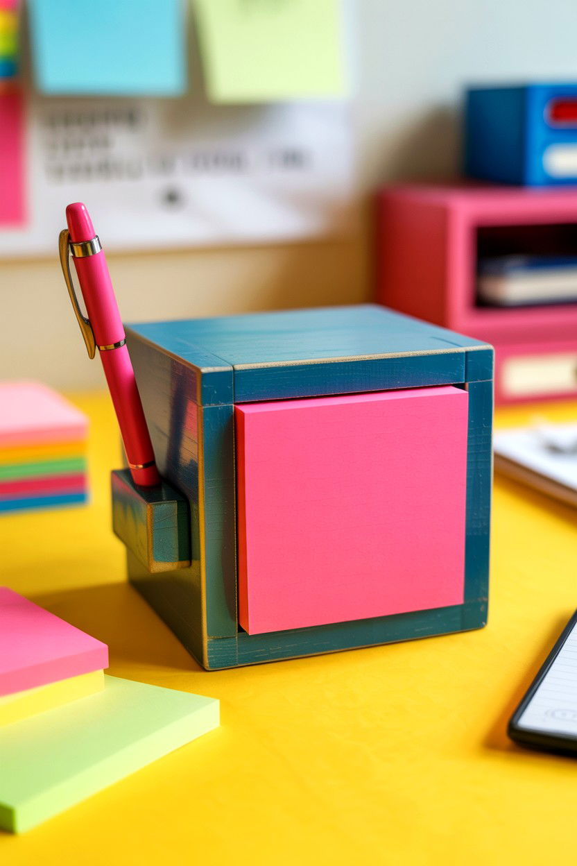 Sticky Note Holder - 25 Valentine's Day Teacher Appreciation Ideas