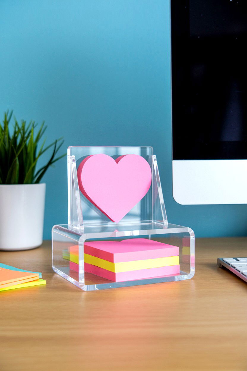 Sticky Note Holder - 25 Budget Teacher Valentine's Day Gift Ideas
