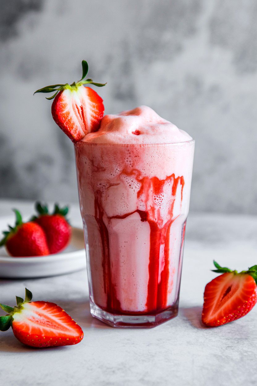 Strawberry Cold Foam Espresso - 25 Valentine's Day Espresso Drink Ideas