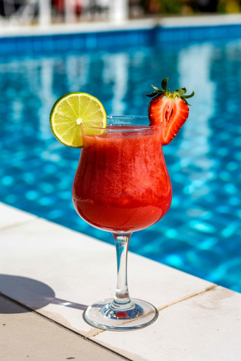 Strawberry Daiquiri - 25 Valentine's Day Red Drink Ideas