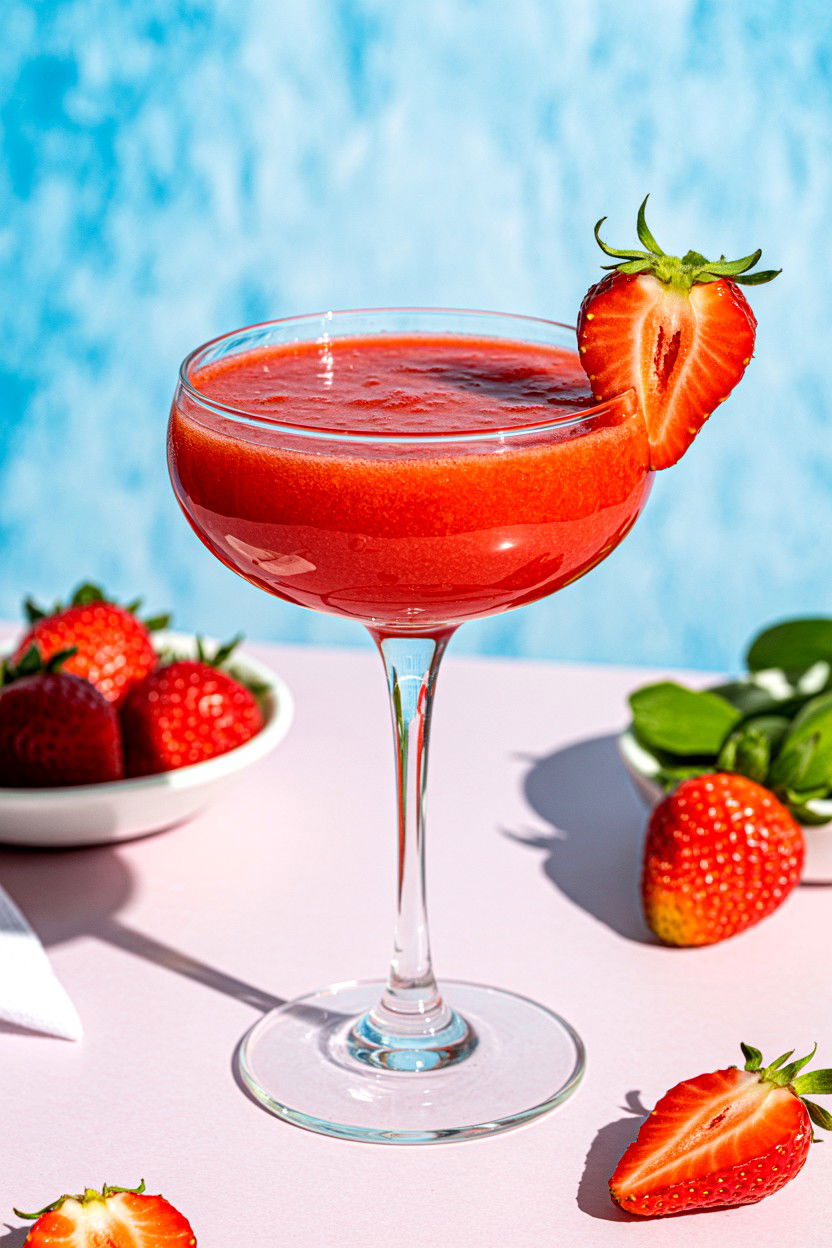 Strawberry Daiquiri - 25 Valentine's Day Cocktail Recipes