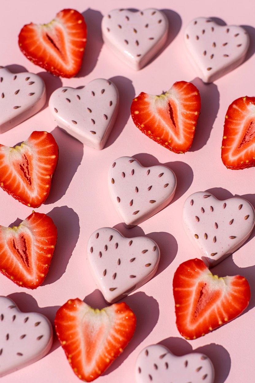Strawberry cat treats - 25 Valentine's Day Pet Treat Ideas