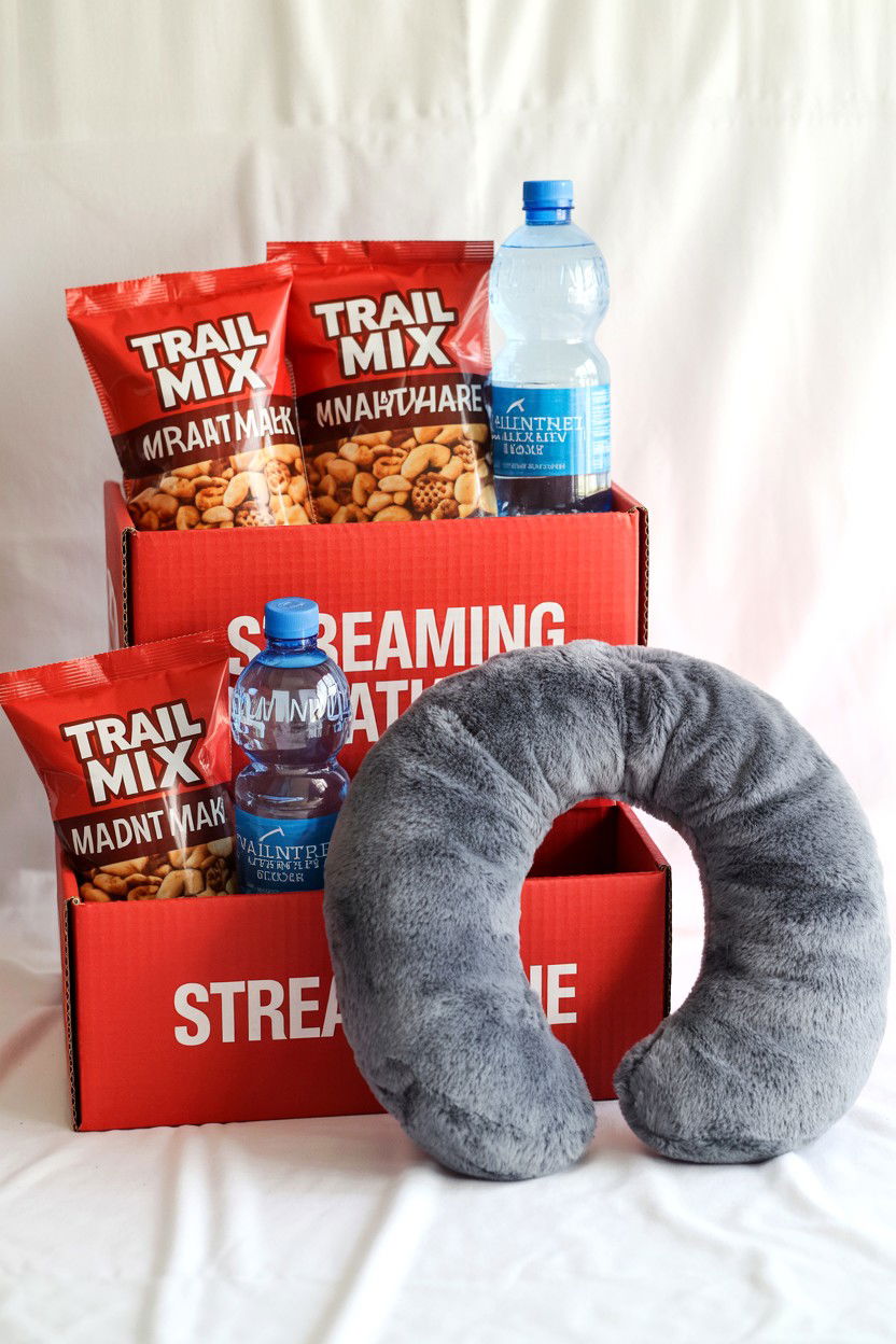 Streaming marathon survival box - 25 Valentine's Day Movie Night Gift Basket Ideas
