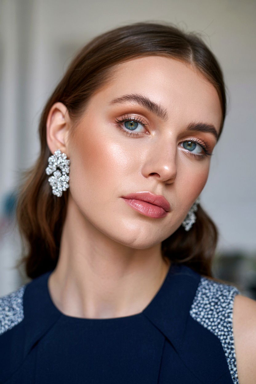 Subtle Inner Corner Highlight - 25 Natural Valentine's Day Makeup Looks
