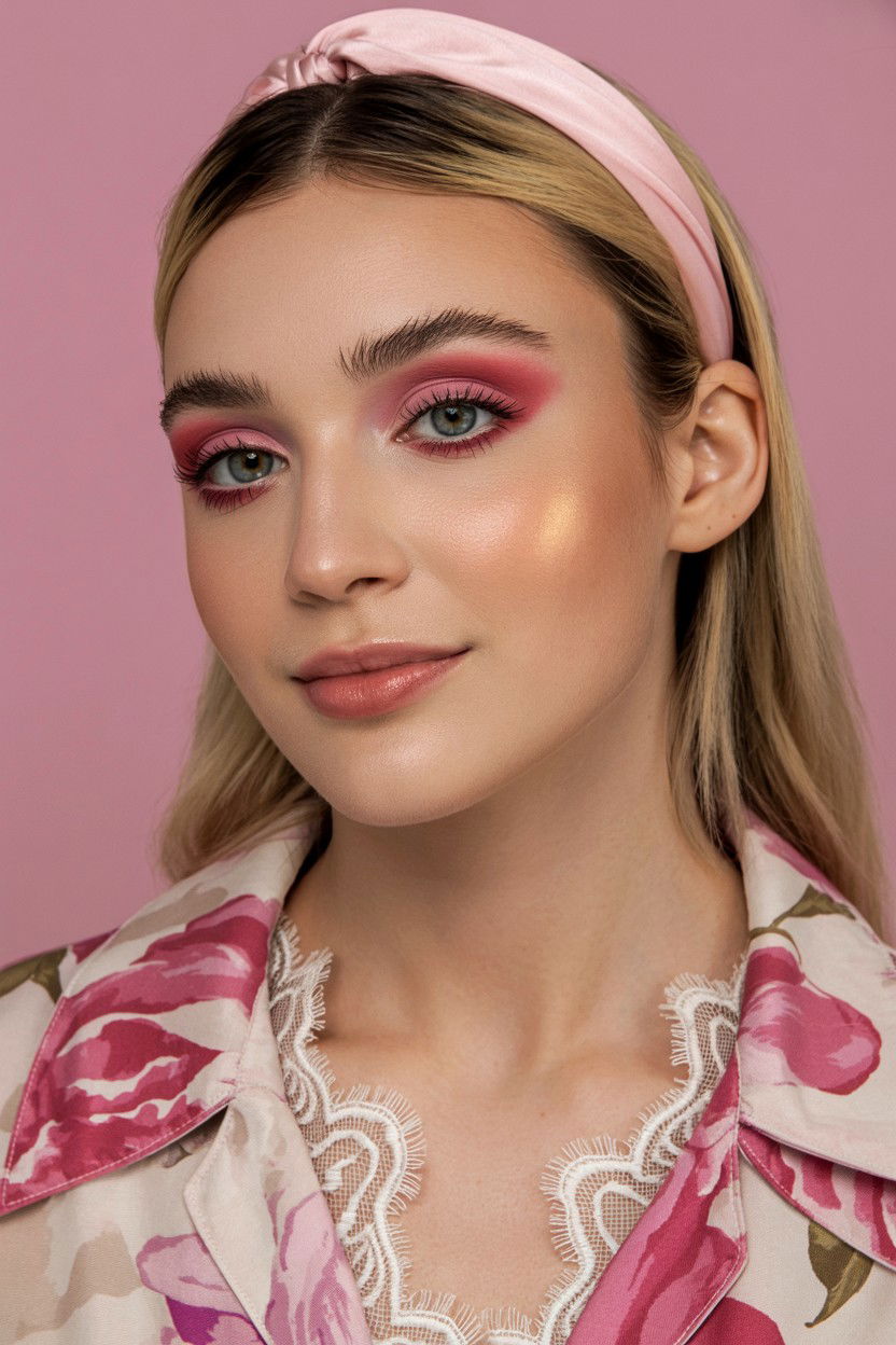 Subtle Pink Eyeshadow - 25 Natural Valentine's Day Makeup Looks