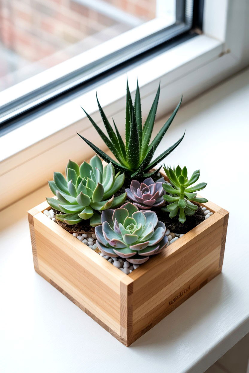 Succulent Gift Box - 25 Valentine's Day Flower Gift Ideas