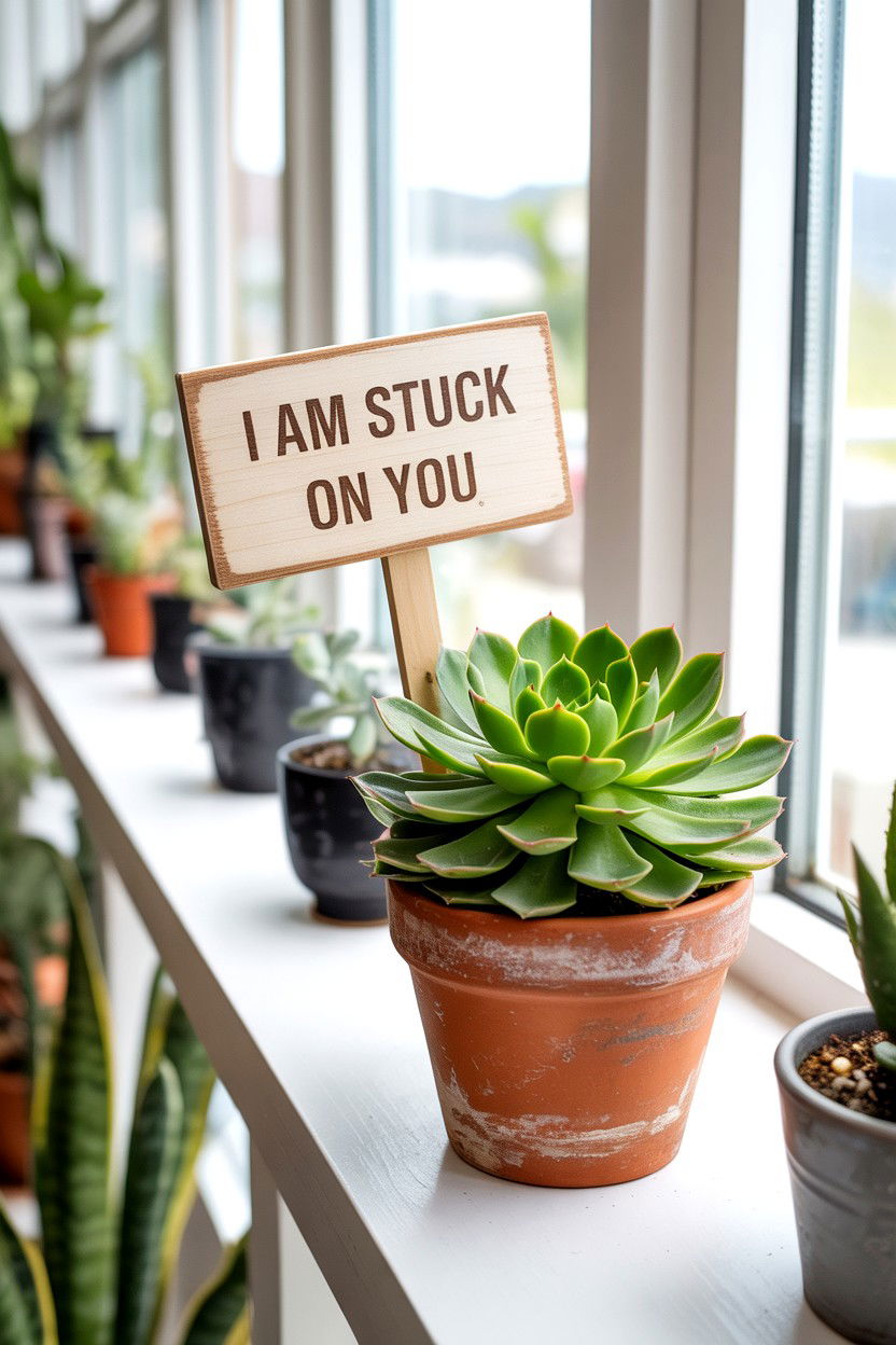 Succulent Valentine Saying - 25 Cute Valentine's Day Sayings