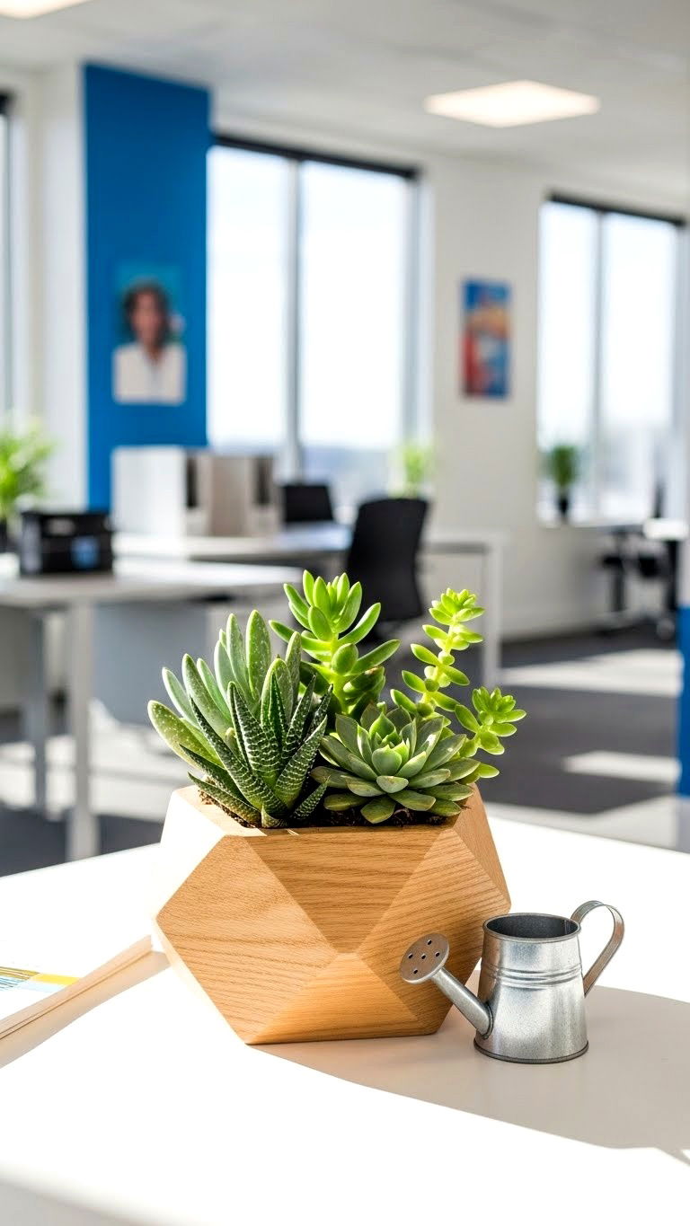 Succulent gift basket - 25 valentine's day gift basket ideas