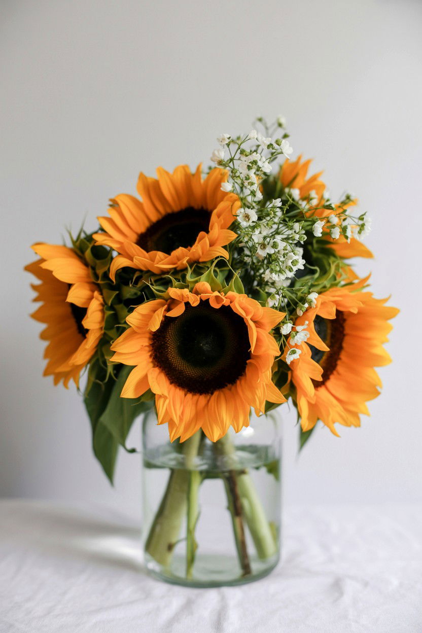 Sunflower Bouquet Delivery - 25 Valentine's Day Flower Delivery Ideas