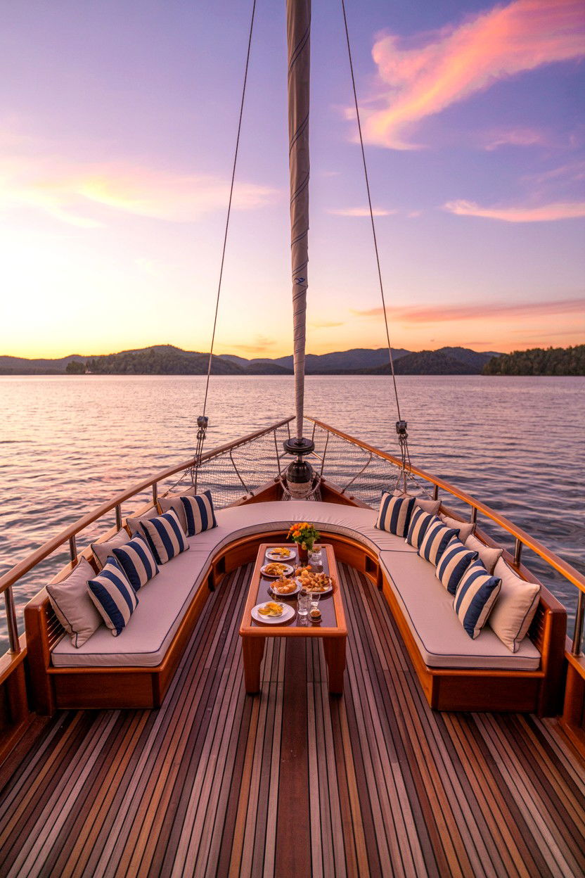 Sunset Boat Cruise - 25 Valentine's Day Anniversary Ideas