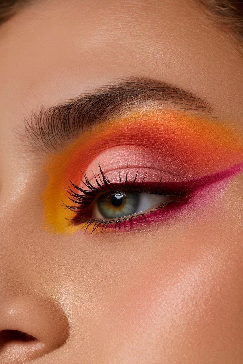 Sunset Pink Shadow - 25 Valentine's Day Eyeshadow Ideas