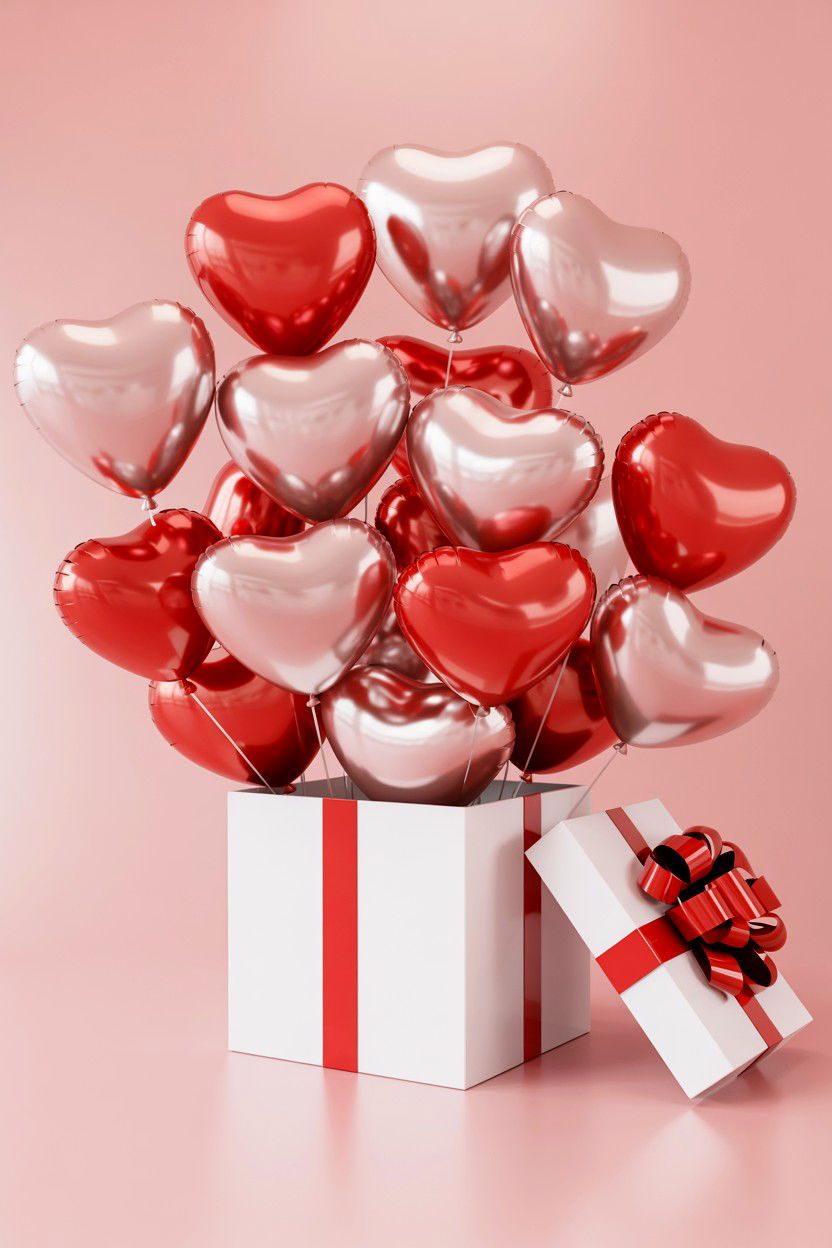 Surprise Balloon Delivery Box - 25 Valentine's Day Balloon Surprise Ideas