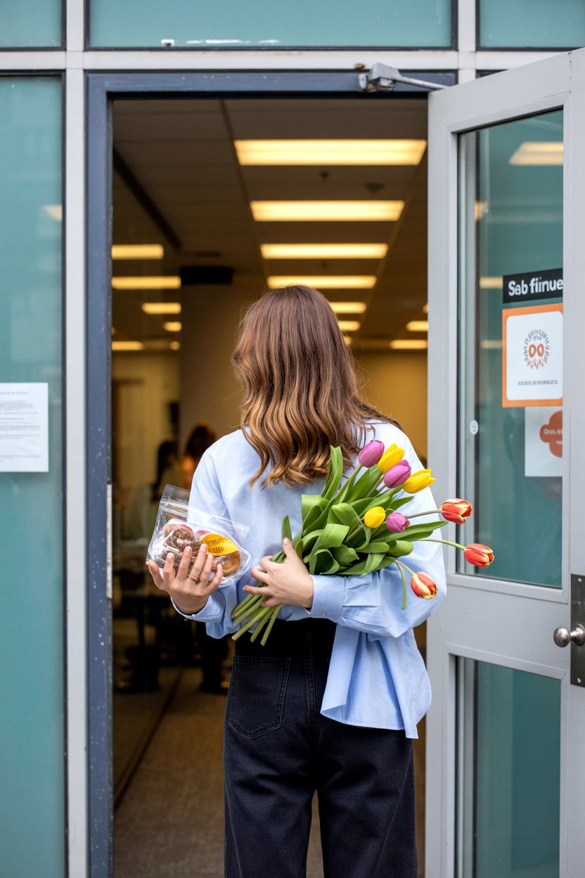 Surprise Office Visit - 25 Valentine's Day Romantic Gesture Ideas