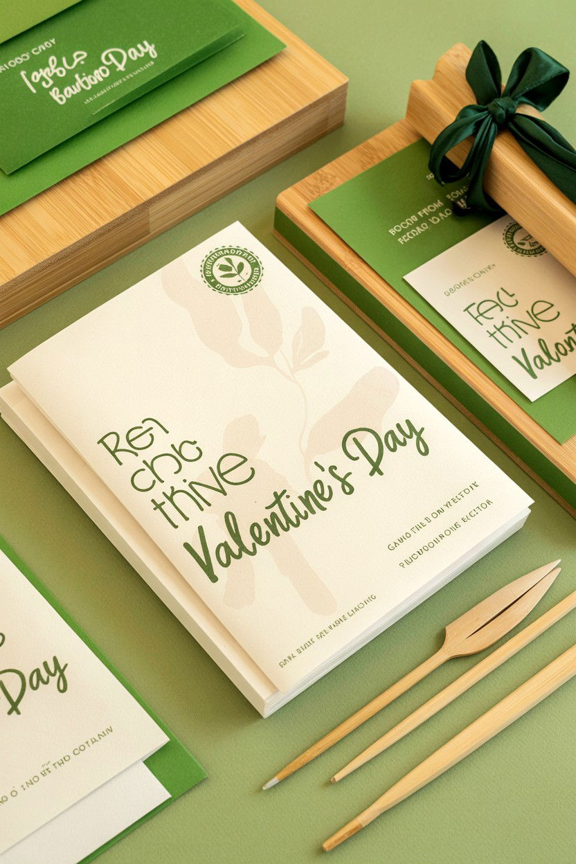 Sustainable Bamboo Paper Sets - 25 Valentine's Day Stationery Ideas