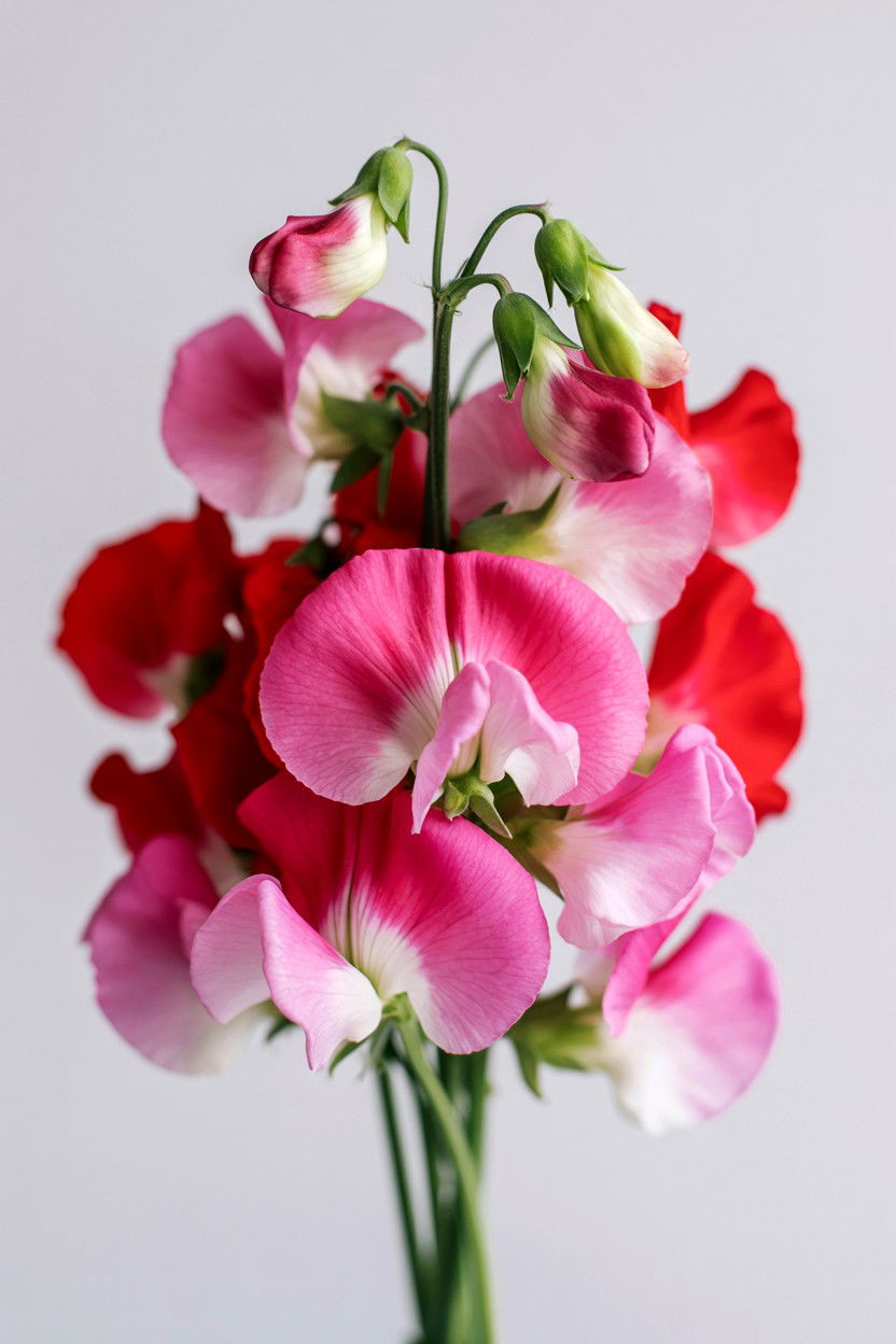 Sweet pea wedding bouquet - 25 Valentine's Day Wedding Bouquet Ideas