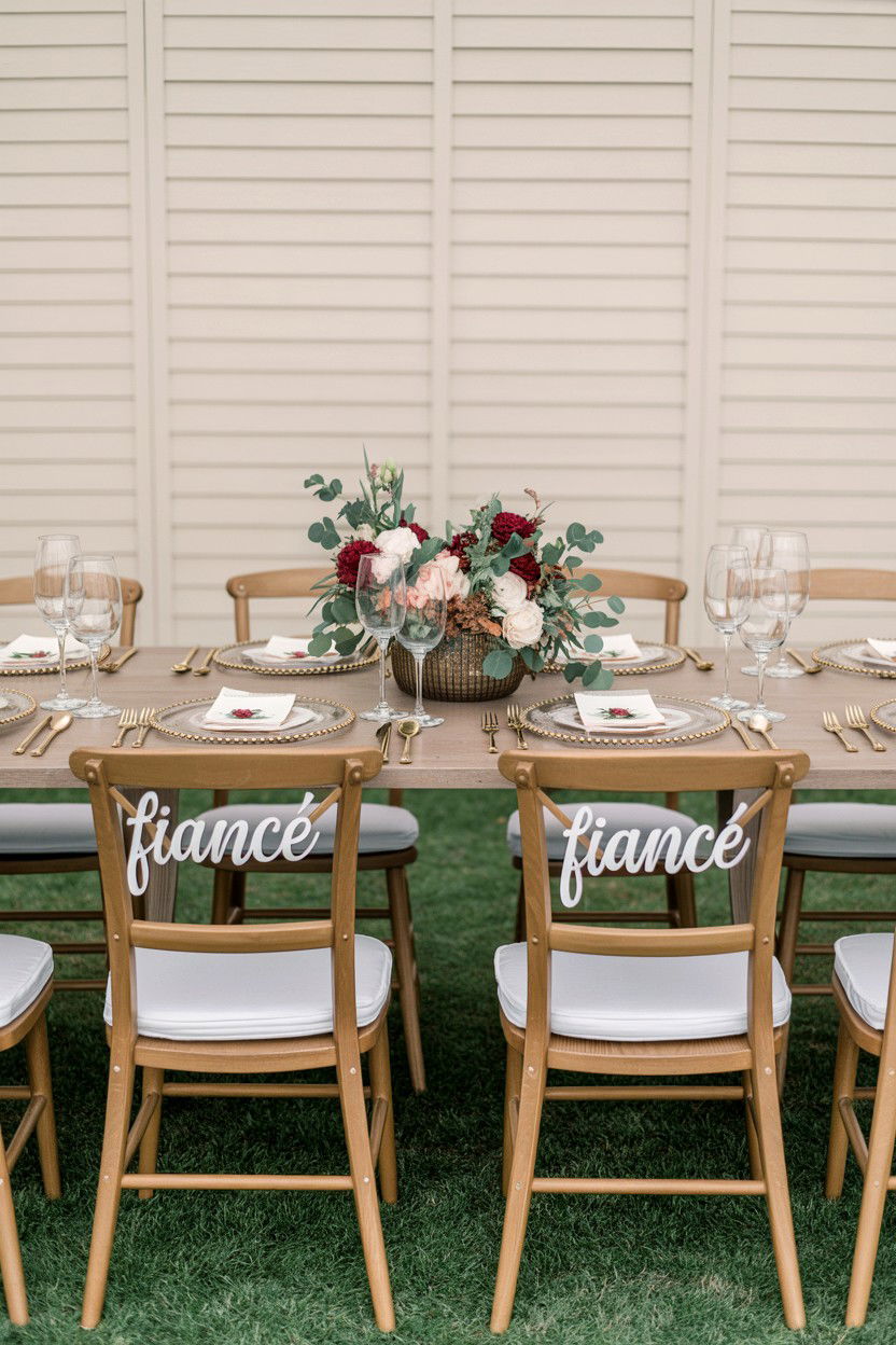 Sweetheart Table Setting - 25 Valentine's Day Engagement Party Ideas