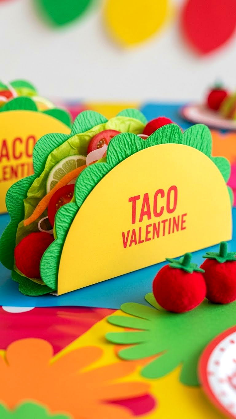 Taco Valentine Box - 25 valentine's day box ideas