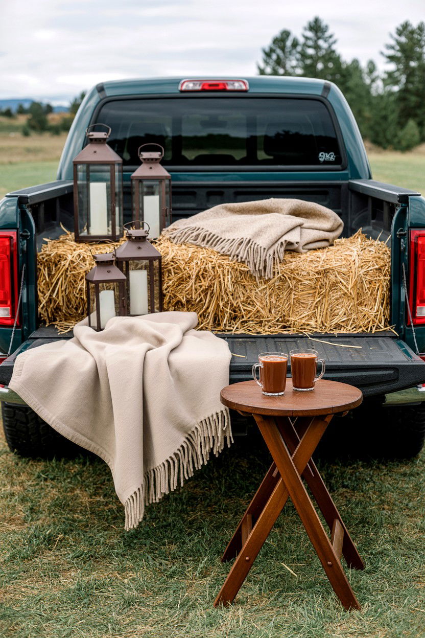 Tailgate Romantic Setup - 25 Valentine's Day Car Surprise Ideas