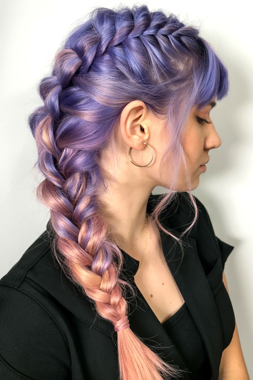 Tapered fishtail braid - 25 Valentine's Day Fishtail Braid Ideas