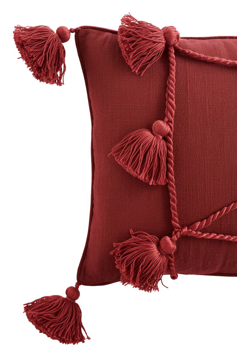 Tassel Trim Pillow - 25 Valentine's Day Pillow Ideas