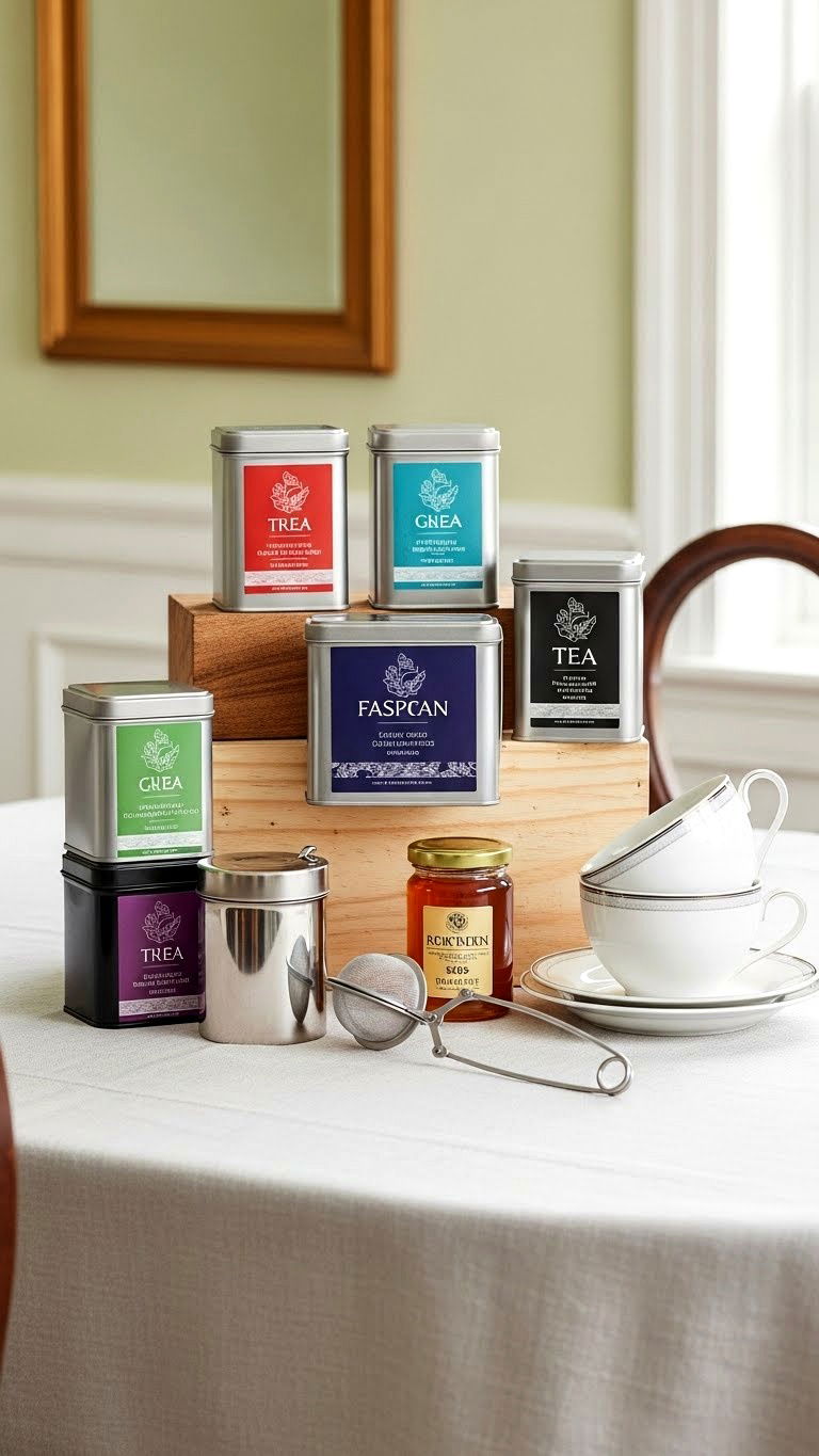 Tea Gift Basket - 25 valentine's day basket ideas