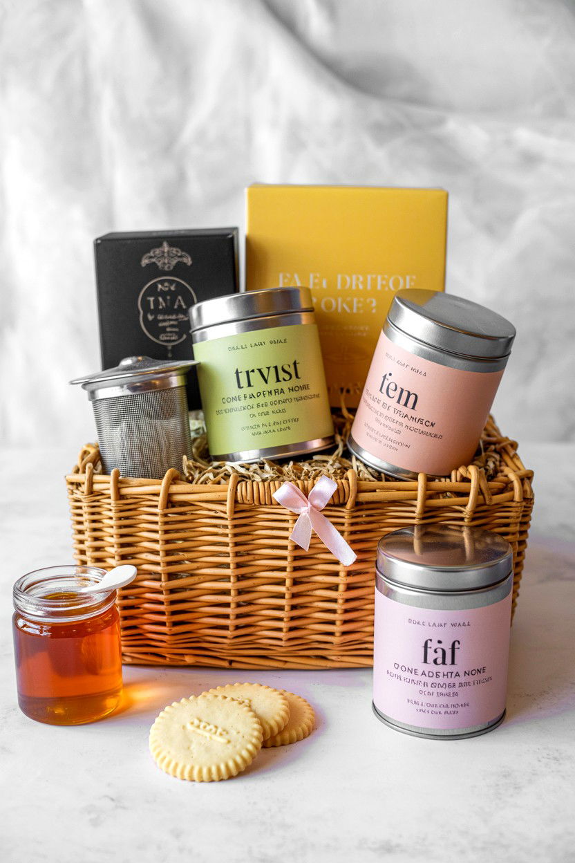 Tea Gift Basket - 25 Valentine's Day Gift Basket Ideas