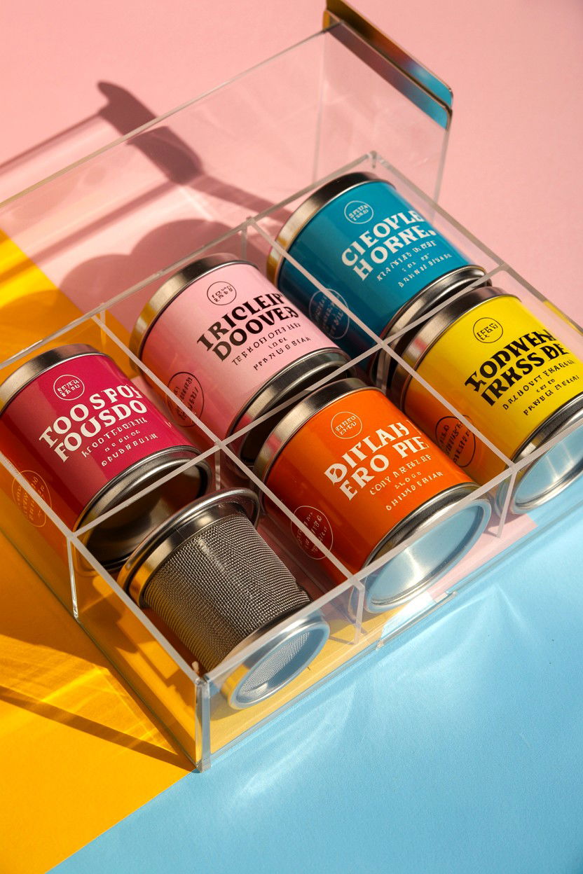 Tea Sampler Box - 25 Valentine's Day Clear Box Ideas