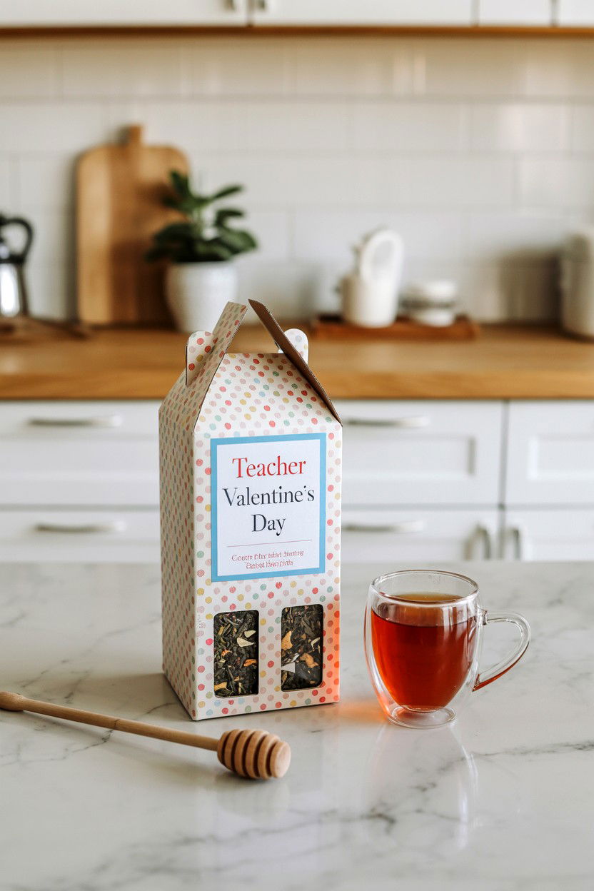 Tea Sampler Box - 25 Budget Teacher Valentine's Day Gift Ideas