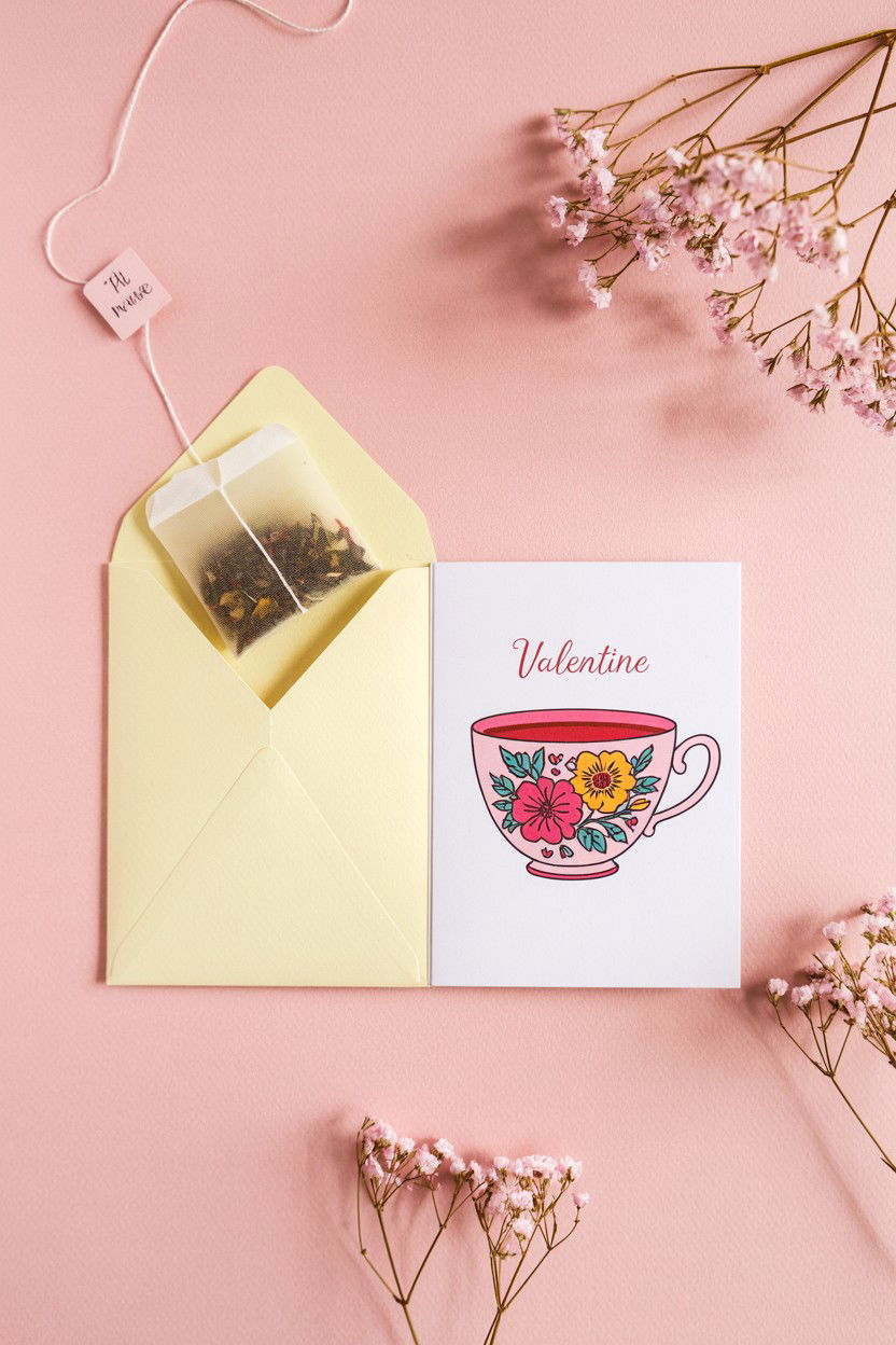 Tea Teacher Valentine Card - 25 Valentine's Day Cards for Teachers