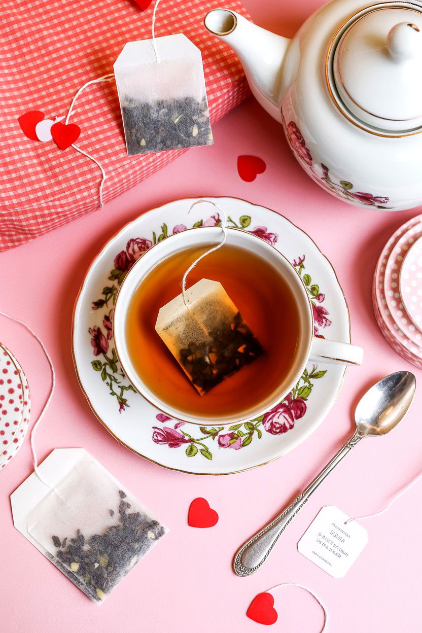 Tea Valentine Gift - 25 Valentine's Day Puns