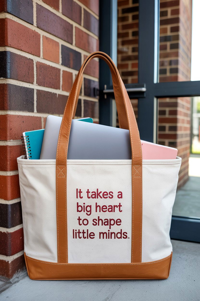 Teacher Tote Bag - 25 Valentine's Day Teacher Appreciation Ideas