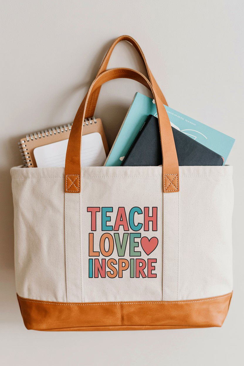 Teacher tote bag - 25 Valentine's Day Teacher Gift Ideas
