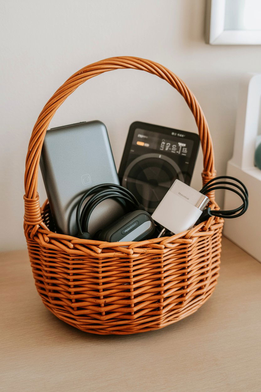 Tech Gadget Gift Basket - 25 Valentine's Day Gift Basket Ideas