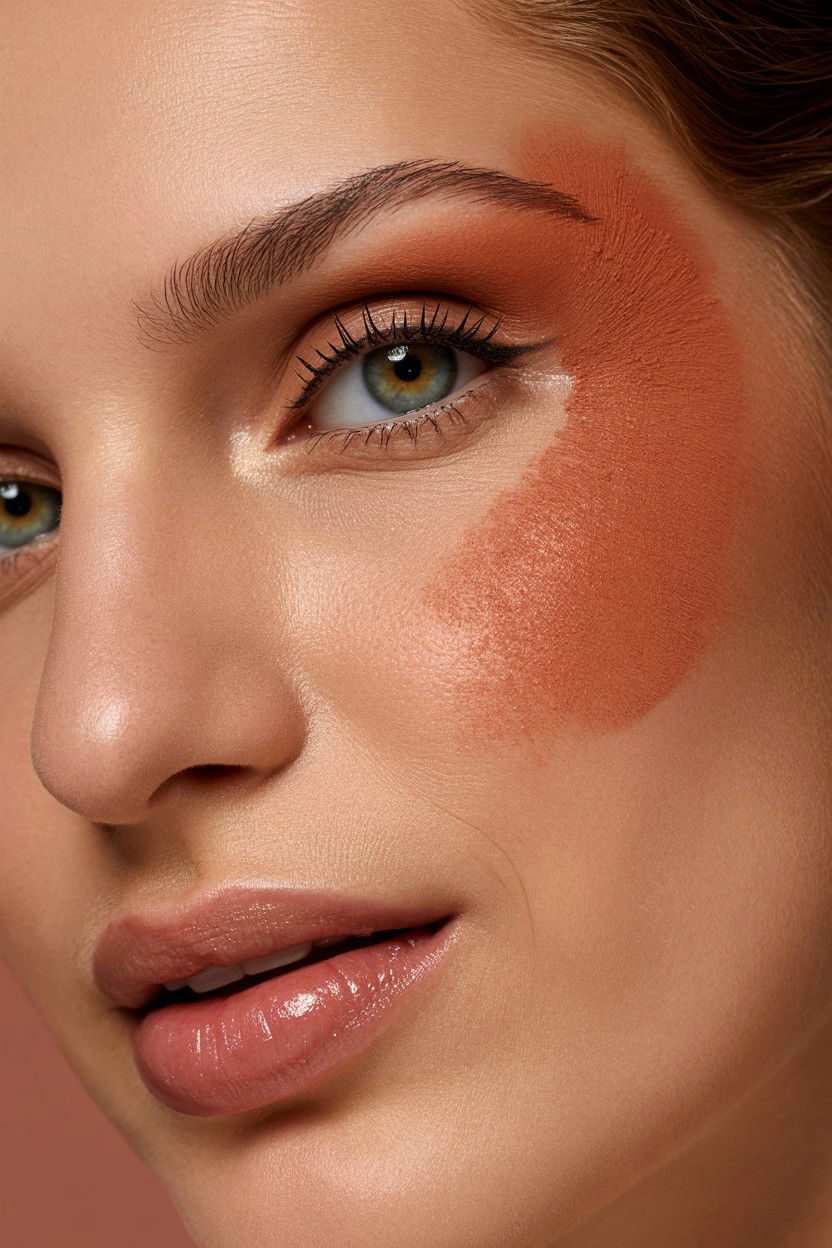 Terracotta Blush - 25 Soft Glam Valentine's Day Makeup