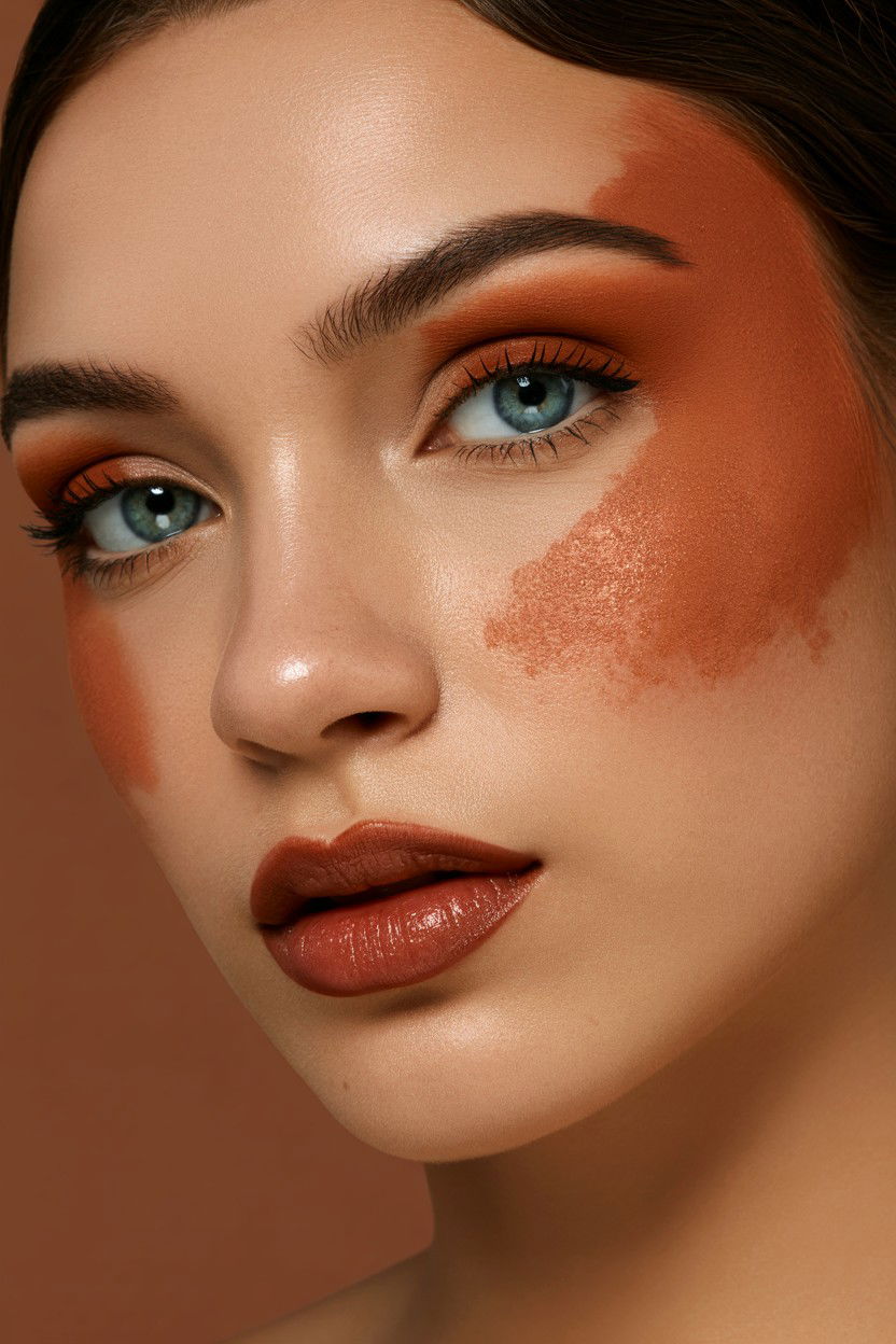 Terracotta Makeup Look - 25 Valentine's Day Bronzer Looks
