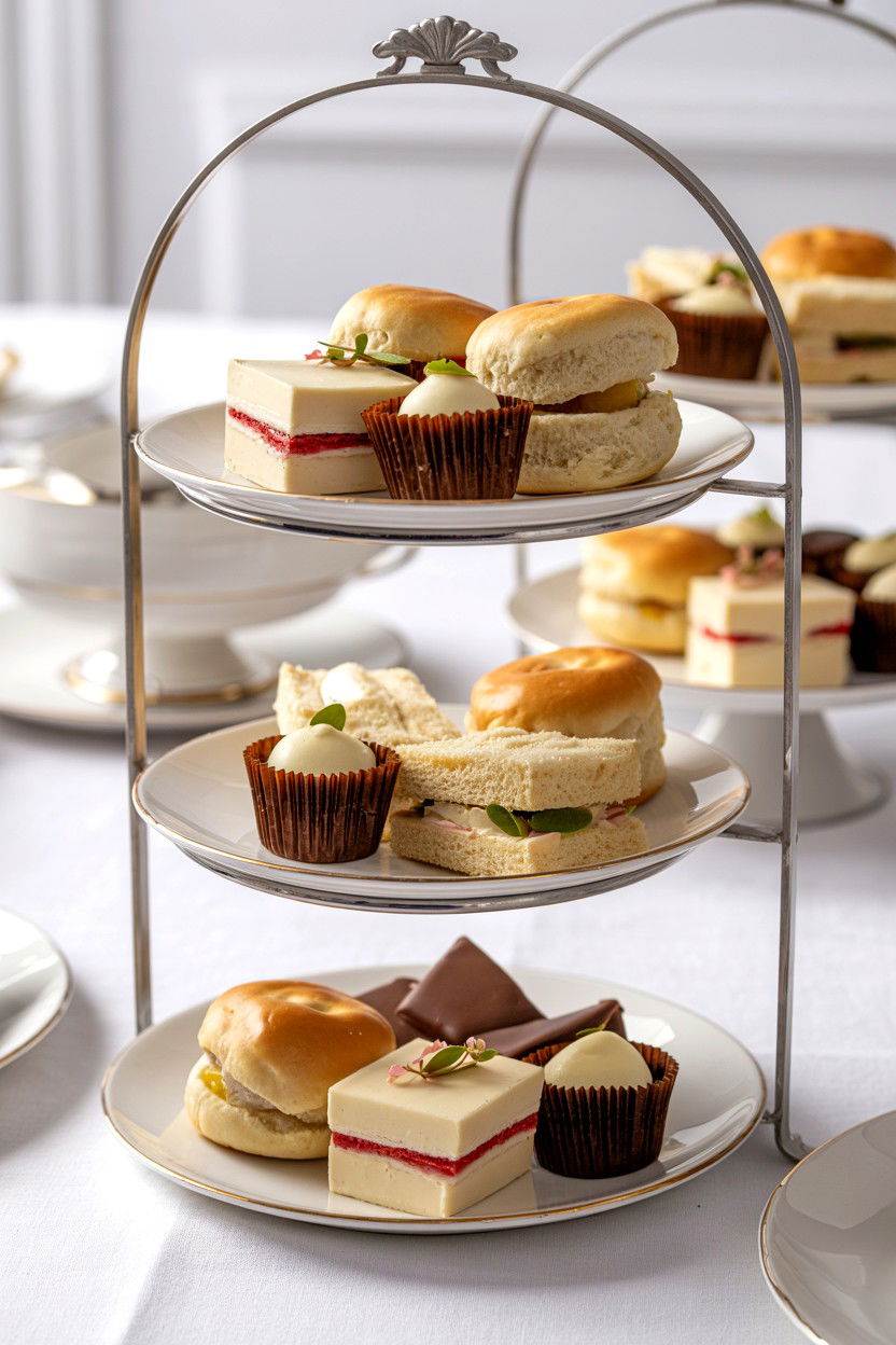 Tiered Dessert Stand - 25 Valentine's Day Tea Party Ideas