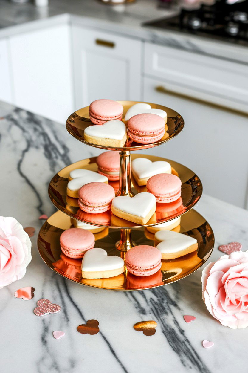 Tiered Stand - 25 Glam Valentine's Day Decor Ideas