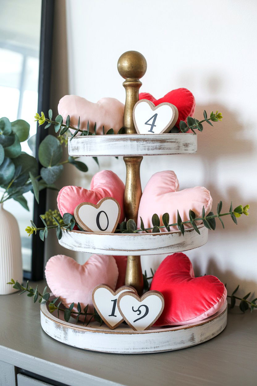 Tiered Tray Valentine Decor