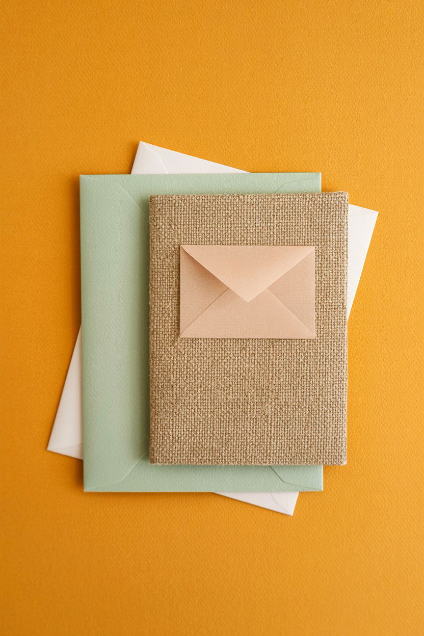 Tiny Envelope Detail - 25 Minimalist Valentine's Day Card Ideas