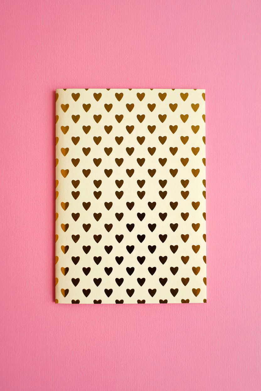 Tiny Heart Pattern - 25 Minimalist Valentine's Day Card Ideas