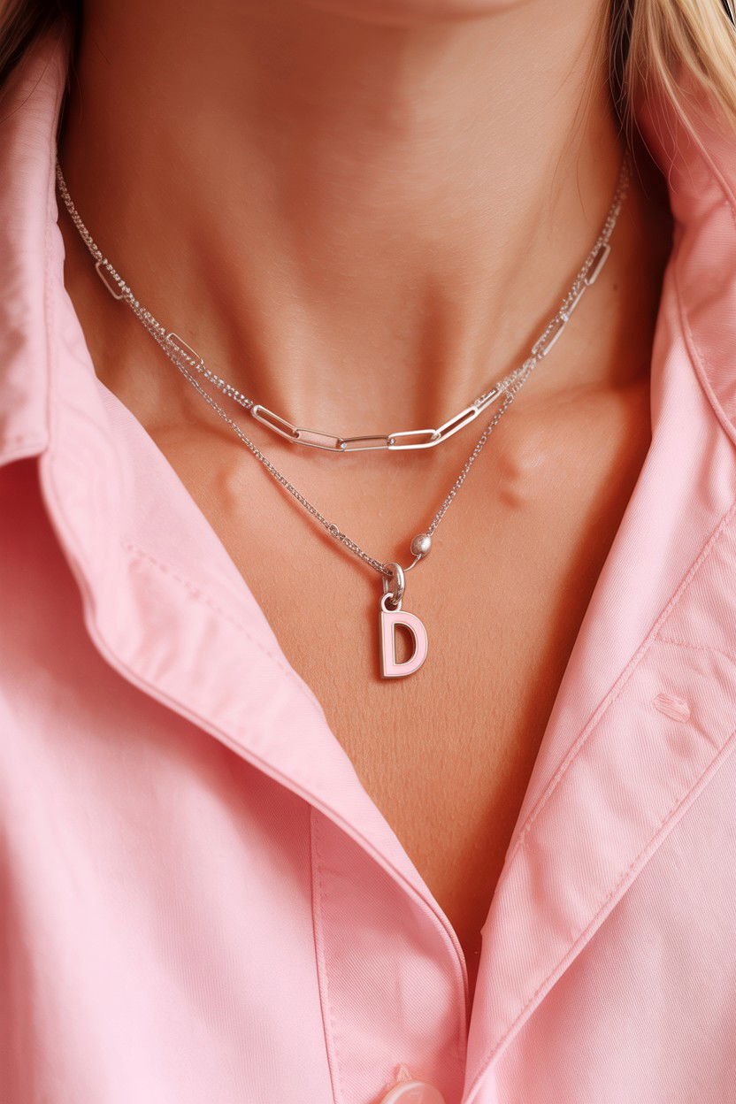 Tiny Letter Charm - 25 Valentine's Day Initial Jewelry Ideas