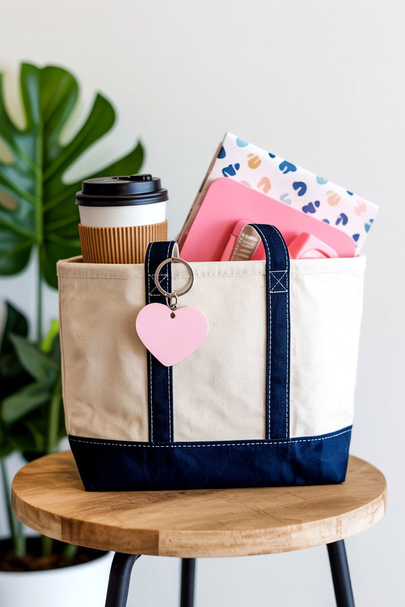 Tote bag gift basket - 25 Valentine's Day Teacher Gift Basket Ideas