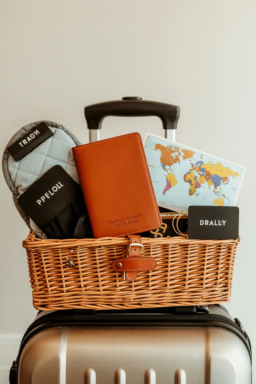 Travel Gift Basket - 25 Valentine's Day Romantic Gift Basket Ideas