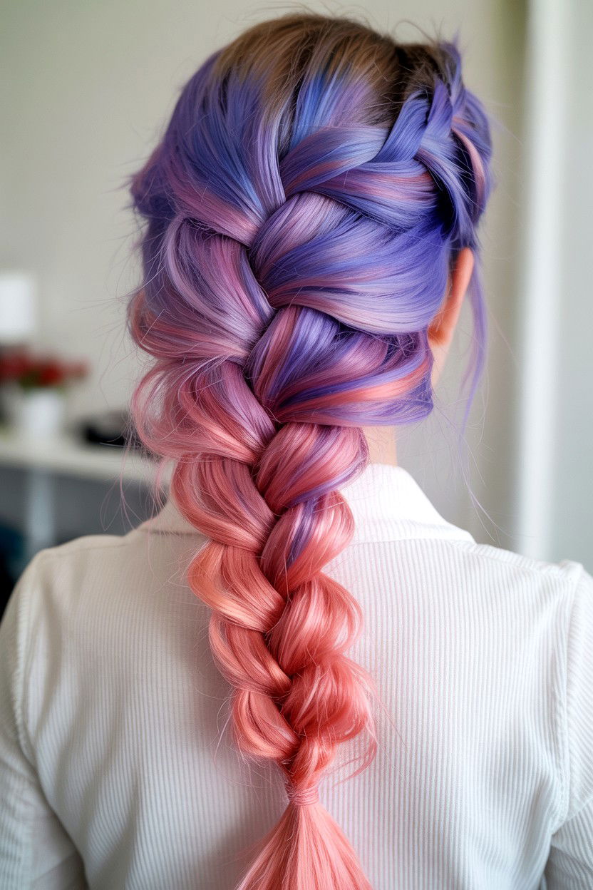 Triple fishtail braid - 25 Valentine's Day Fishtail Braid Ideas