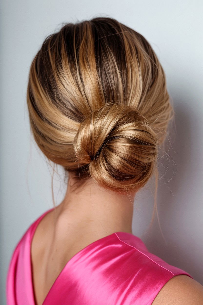 Tucked Low Bun - 25 Valentine's Day Low Bun Hairstyles