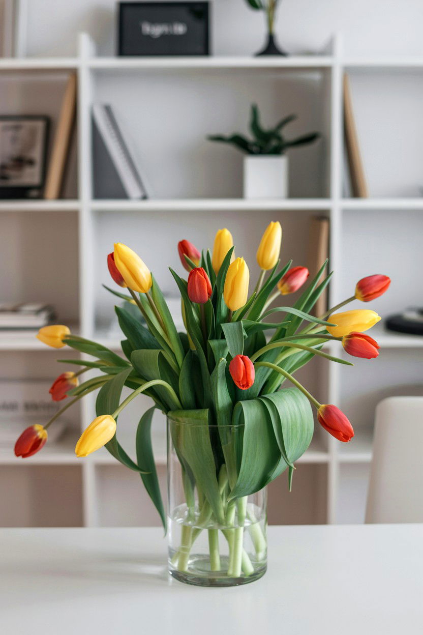Tulip Bunch - 25 Budget Valentine's Day Flower Ideas