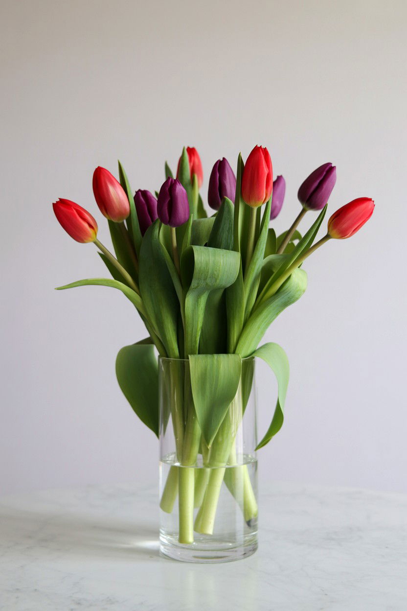 Tulip flower arrangement - 25 Valentine's Day Bouquet Ideas