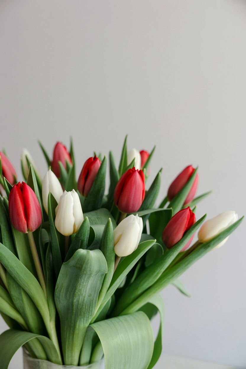 Tulip wedding bouquet - 25 Valentine's Day Wedding Bouquet Ideas