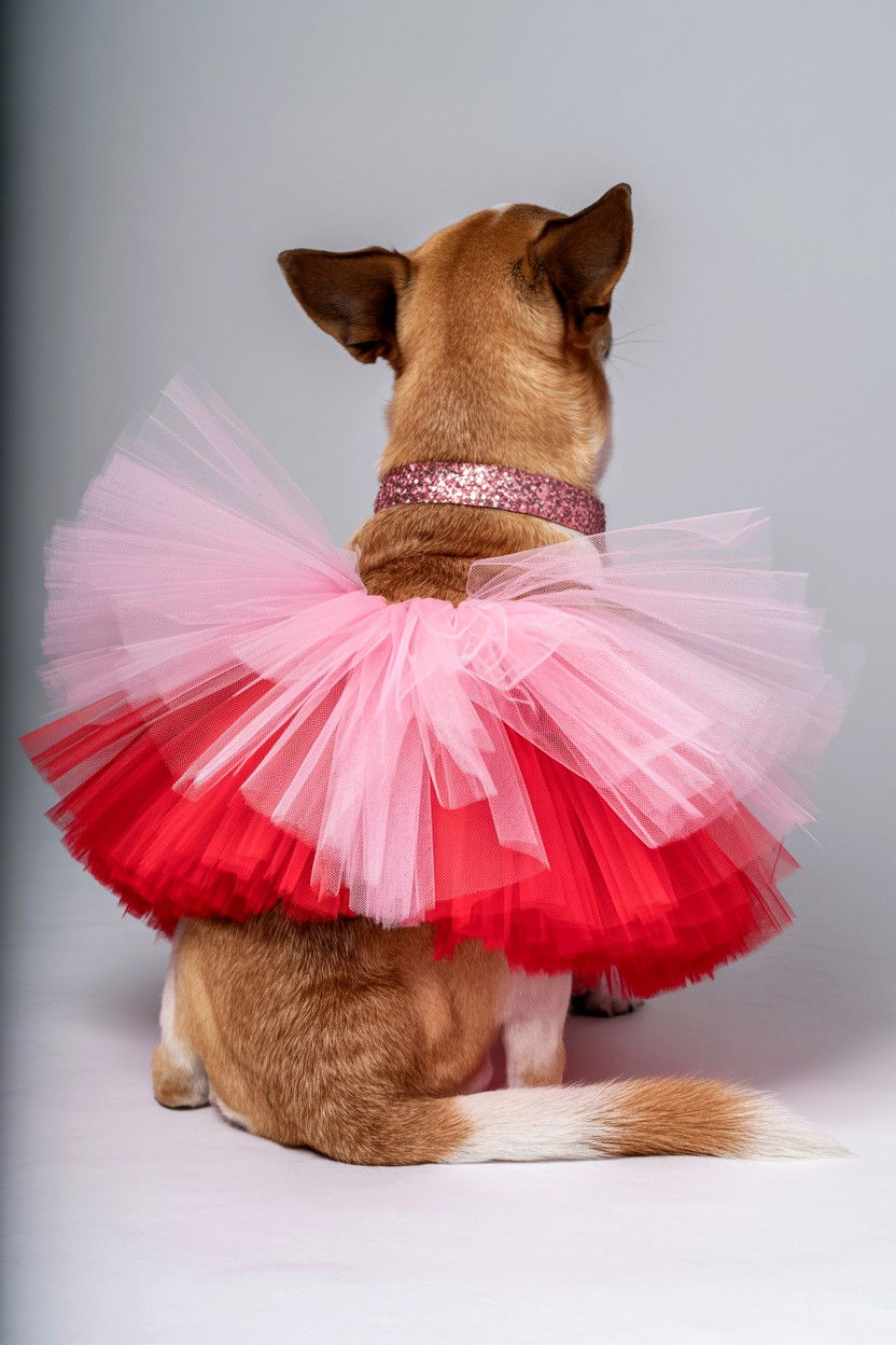 Tulle Dog Tutu - 25 Valentine's Day Pet Photoshoot Ideas